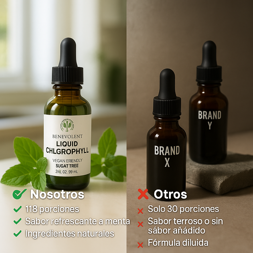 Clorofila líquida Green Essence – Apoya tu digestión, mejora tu energía y revitaliza tu cuerpo Green Essence