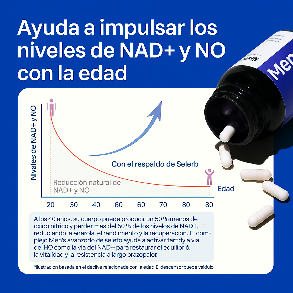 NAD+ Men's Complex | Energía, Testosterona y Rendimiento Masculino Green Essence