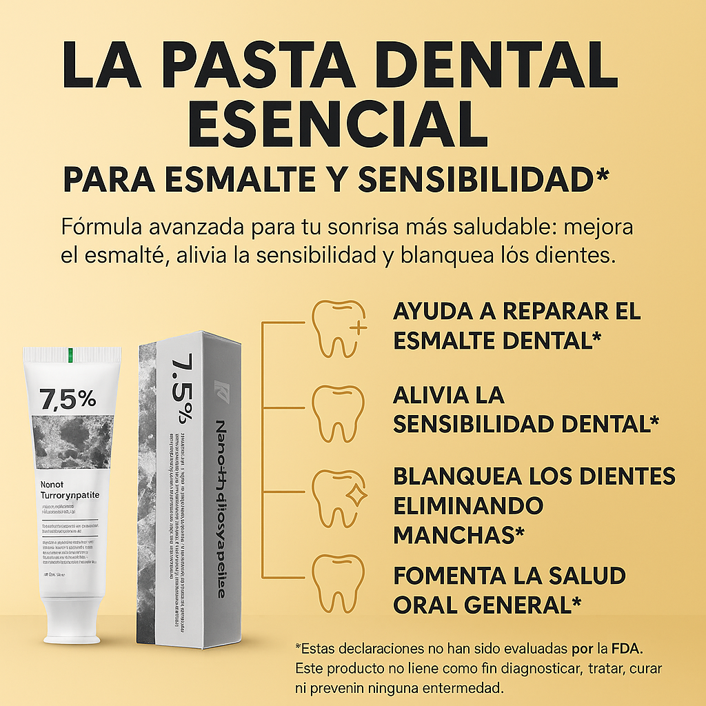 Green Essence™ Pasta Dental de Nano-Hidroxiapatita sin flúor Green Essence