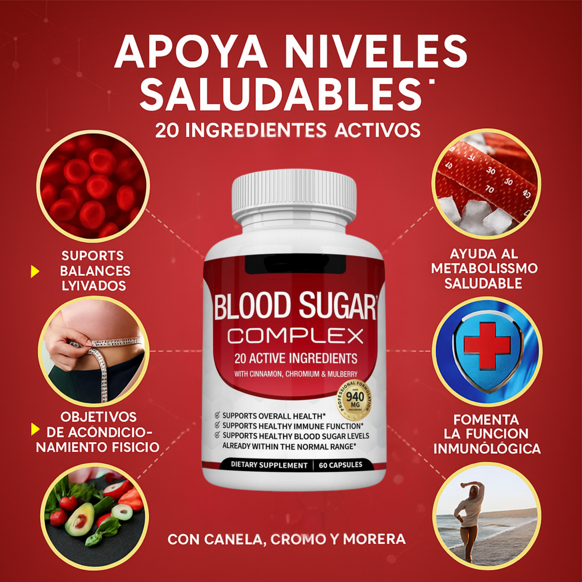 Controla tu azúcar de forma natural con Blood Sugar Complex Green Essence