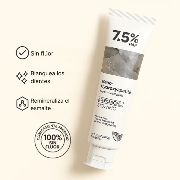 Green Essence™ Pasta Dental de Nano-Hidroxiapatita sin flúor Green Essence